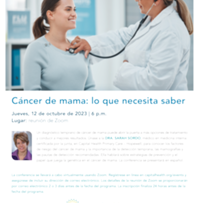 Cancer de mama: lo que necesita saber