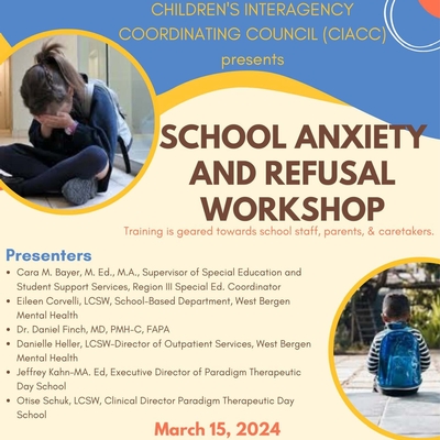 CIACC School Anxiety & School Refusal Workshop