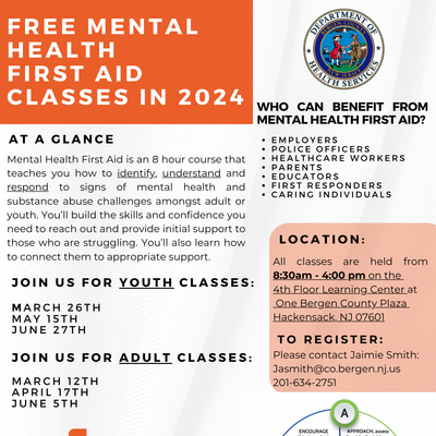 Free Mental Health First Aid Classes in 2024